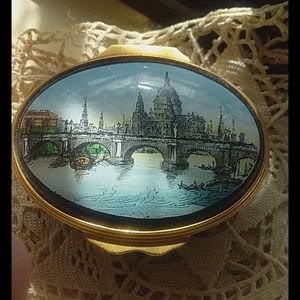 Halcyon enamel trinket box
